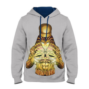 Pharaoh Hoodie – Heather Grey & French Navy