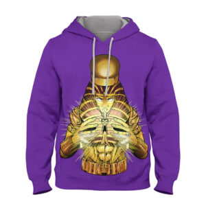 Pharaoh Hoodie – Purple & Heather Grey
