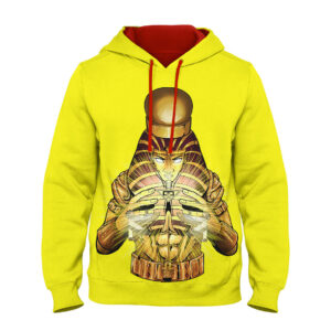 Pharaoh Hoodie – Sun Yellow & Fire Red