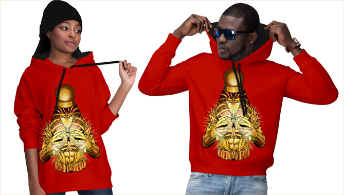 hoodies-couple_Fire-Red-&-Jet-Black
